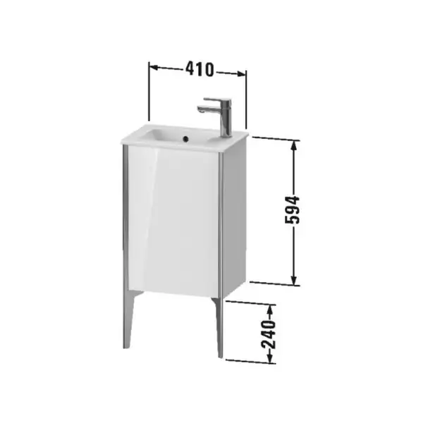 Тумба напольная под раковину Duravit XViu 41 x 29 см, белый матовый (XV4480LB118) фото 3 Aquada.com.ua Тумба напольная под раковину Duravit XViu 41 x 29 см, белый матовый (XV4480LB118) фото 3 Aquada.com.ua