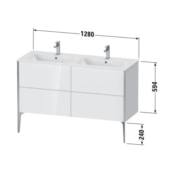 Тумба напольная под раковину Duravit XViu 128 x 48 см, сосна коричневая (XV44850B151) фото 2 Aquada.com.ua Тумба напольная под раковину Duravit XViu 128 x 48 см, сосна коричневая (XV44850B151) фото 2 Aquada.com.ua