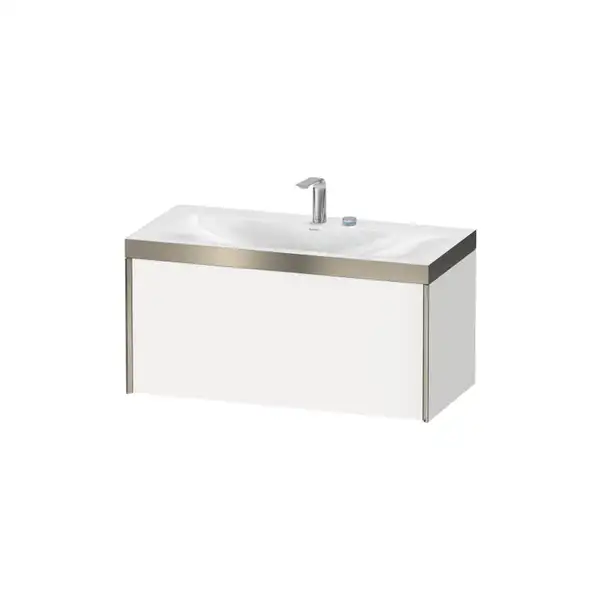 Тумба подвесная с раковиной c-bonded Duravit XViu 100 x 48 см, белый матовый (XV4611EB118P) фото 1 Aquada.com.ua Тумба подвесная с раковиной c-bonded Duravit XViu 100 x 48 см, белый матовый (XV4611EB118P) фото 1 Aquada.com.ua