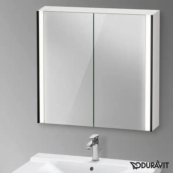 Зеркальный шкафчик с LED подсветкой Duravit XViu 82 х 15,6 х h80 см, версия «sensor» (XV71320B2B2) фото 2 Aquada.com.ua