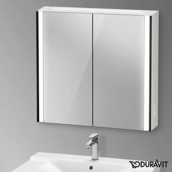 Зеркальный шкафчик с LED подсветкой Duravit XViu 82 х 15,6 х h80 см, версия «icon» (XV71420B2B2) фото 2 Aquada.com.ua
