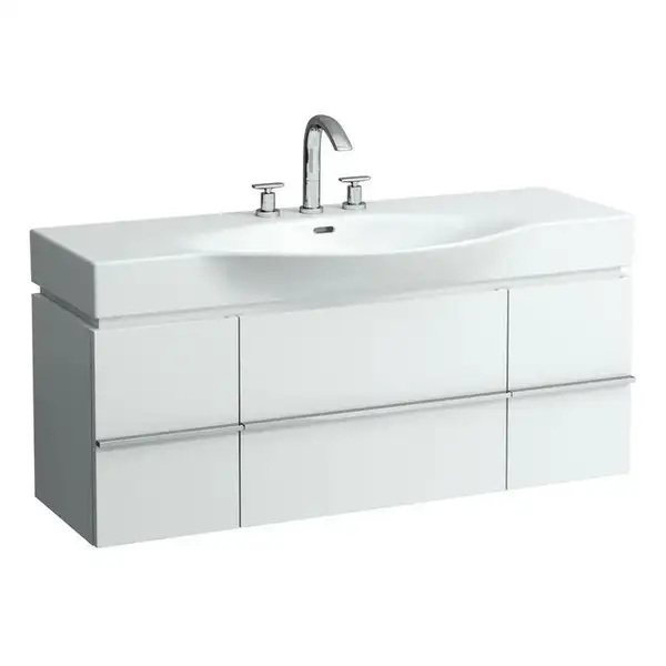 Тумба под умывальник 119,5 см Laufen Palace, белый матовый (H4013020754631) фото 1 Aquada.com.ua