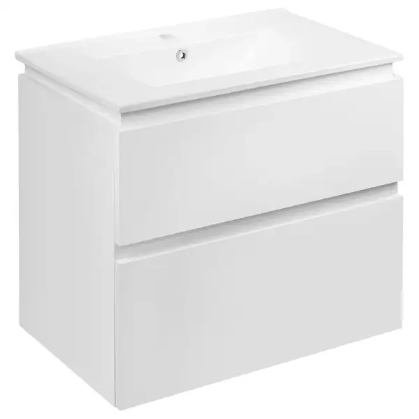 Тумба підвісна з умивальником Qtap Albatross QT0172TP700D3070CW (QT0172TP700D3070CW) фото 1 Aquada.com.ua