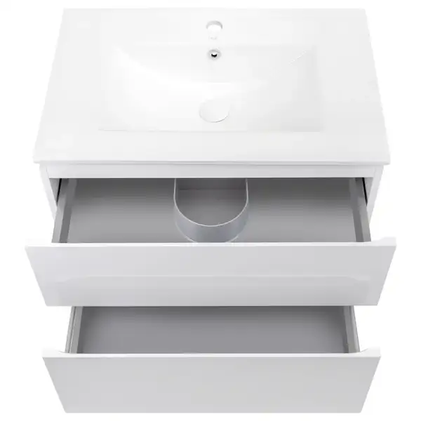 Тумба підвісна з умивальником Qtap Albatross QT0172TP700D3070CW (QT0172TP700D3070CW) фото 3 Aquada.com.ua
