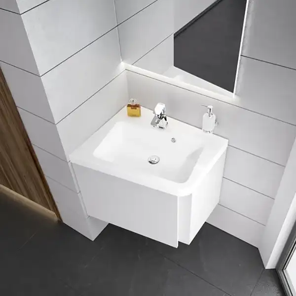 Тумба под раковину Ravak 10° 650х535х450 мм L белая (X000000745) фото 2 Aquada.com.ua