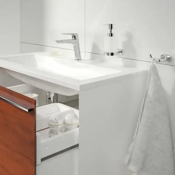 RAVAK Тумба под раковину SD Clear 80x38x42 см белый/черешня (X000000758) фото 3 Aquada.com.ua