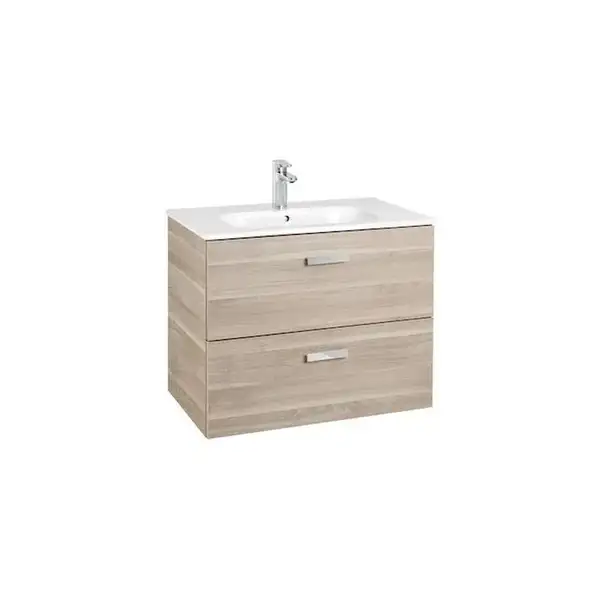 Тумба з умивальником Roca Victoria Basic 600х460, береза (A855854422) Тумба з умивальником Roca Victoria Basic 600х460, береза (A855854422)