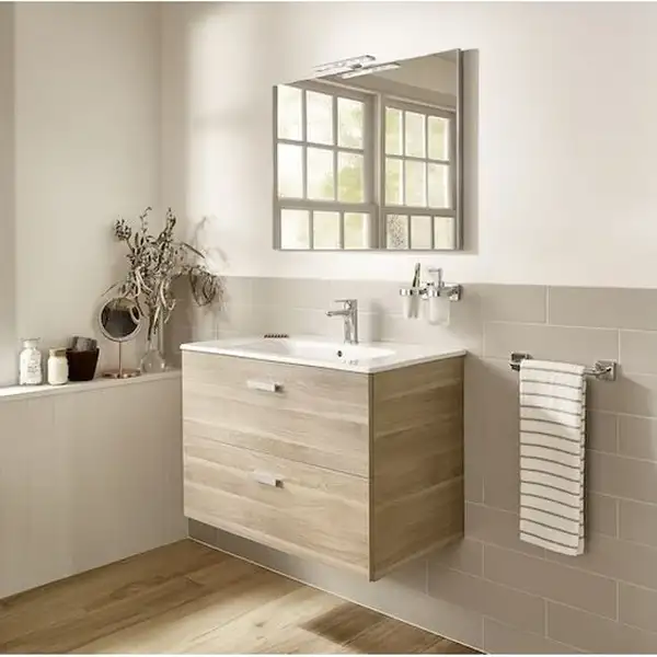 Тумба з умивальником Roca Victoria Basic 600х460, береза (A855854422) Тумба з умивальником Roca Victoria Basic 600х460, береза (A855854422)