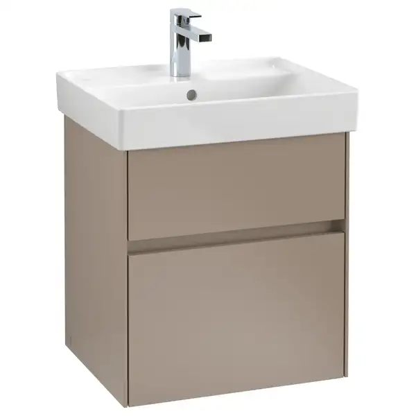 Тумба под умывальник с LED подсветкой 51 см Villeroy & Boch Collaro (Truffle Grey) (C007L0VG) фото 1 Aquada.com.ua Тумба под умывальник с LED подсветкой 51 см Villeroy & Boch Collaro (Truffle Grey) (C007L0VG) фото 1 Aquada.com.ua