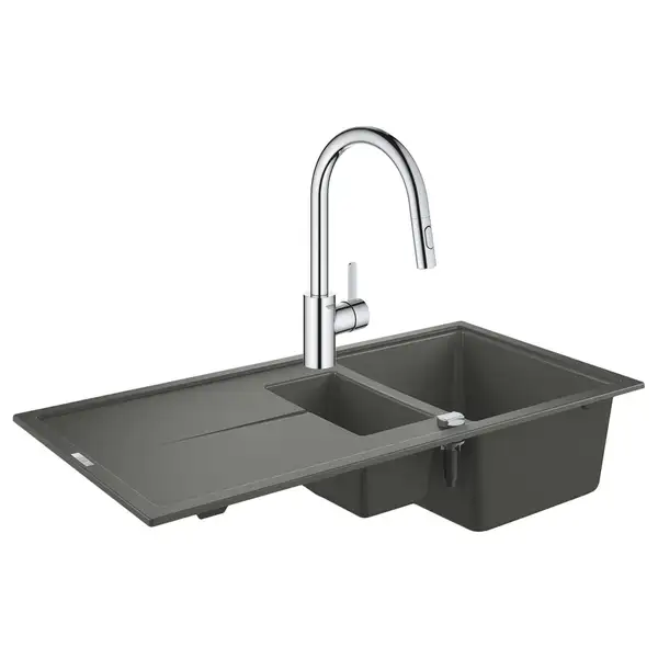 Набор Grohe мойка кухонная K400 31642AT0 + смеситель Eurosmart Cosmopolitan 31481001 (31642AT031481001) Набор Grohe мойка кухонная K400 31642AT0 + смеситель Eurosmart Cosmopolitan 31481001 (31642AT031481001)