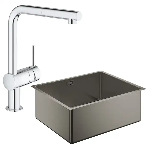 Набор Grohe мойка кухонная K700 31574AL0 + смеситель Minta 32168000 (31574AL032168000) Набор Grohe мойка кухонная K700 31574AL0 + смеситель Minta 32168000 (31574AL032168000)