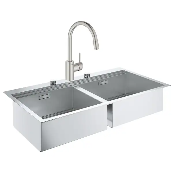 Набор Grohe мойка кухонная K800 31585SD0 + смеситель Concetto 32663DC3 (31585SD032663DC3) Набор Grohe мойка кухонная K800 31585SD0 + смеситель Concetto 32663DC3 (31585SD032663DC3)