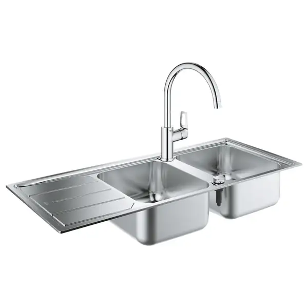 Набор Grohe мойка кухонная K500 31588SD0 + смеситель BauLoop 31368001 (31588SD031368001) Набор Grohe мойка кухонная K500 31588SD0 + смеситель BauLoop 31368001 (31588SD031368001)