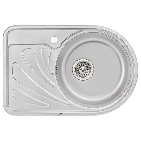 Кухонна мийка Qtap 6744R Micro Decor 0,8 мм (QT6744RMICDEC08) (QT6744RMICDEC08) фото 1 Aquada.com.ua