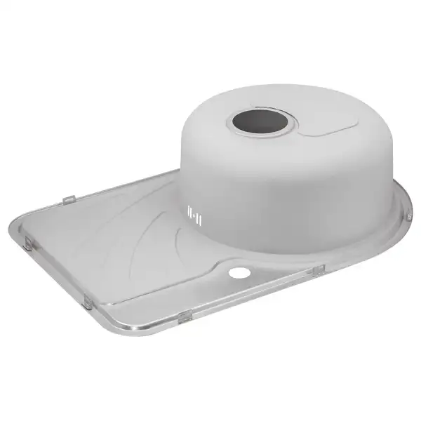 Кухонна мийка Qtap 6744R Micro Decor 0,8 мм (QT6744RMICDEC08) (QT6744RMICDEC08) фото 5 Aquada.com.ua