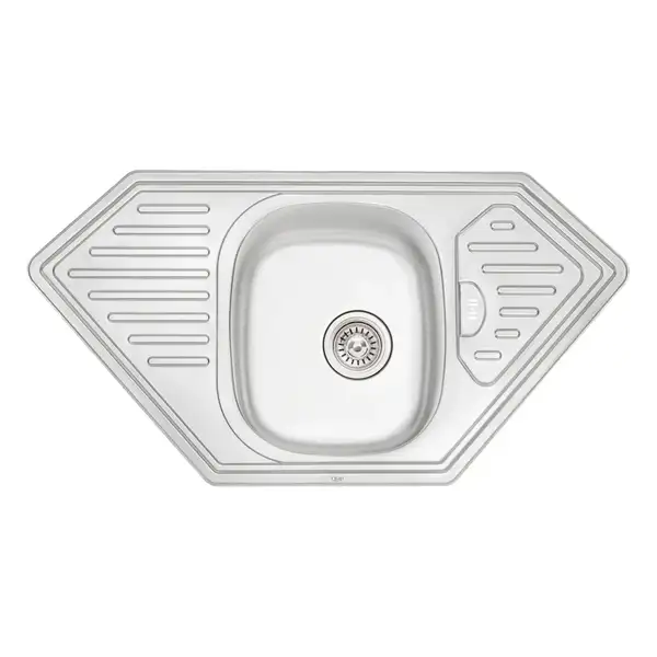 Кухонна мийка Qtap 9550 Satin 0,8 мм (QT9550SAT08) (QT9550SAT08) фото 1 Aquada.com.ua