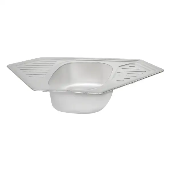 Кухонна мийка Qtap 9550 Satin 0,8 мм (QT9550SAT08) (QT9550SAT08) фото 4 Aquada.com.ua