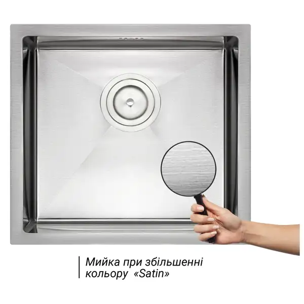 Кухонна мийка Qtap D4843 Satin 2.7/1.0 мм (QTD484310) (QTD484310) фото 3 Aquada.com.ua Кухонна мийка Qtap D4843 Satin 2.7/1.0 мм (QTD484310) (QTD484310) фото 3 Aquada.com.ua