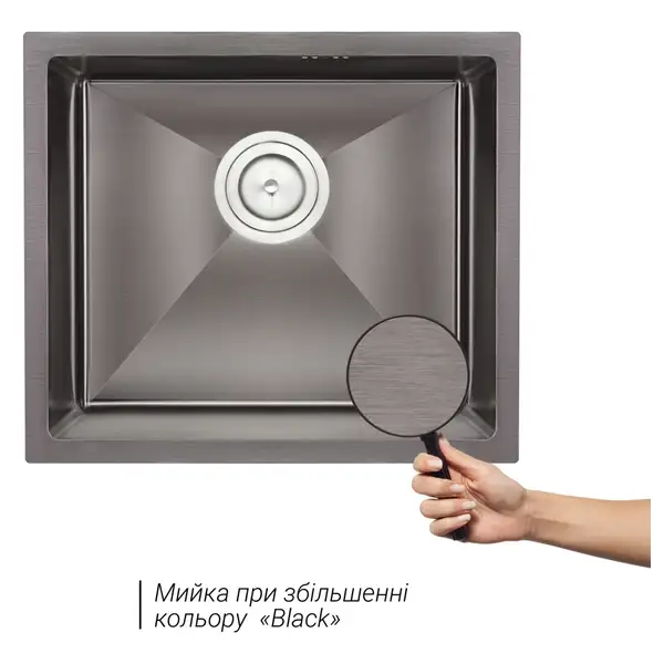 Кухонна мийка Qtap D4843BL Black 2.7/1.0 мм (QTD4843BLPVD2710) (QTD4843BLPVD2710) фото 3 Aquada.com.ua Кухонна мийка Qtap D4843BL Black 2.7/1.0 мм (QTD4843BLPVD2710) (QTD4843BLPVD2710) фото 3 Aquada.com.ua
