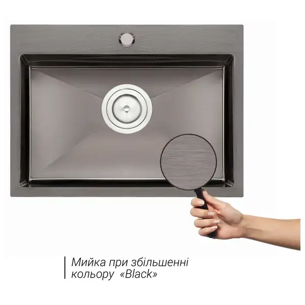 Кухонна мийка Qtap D5843BL Black 2.7/1.0 мм (QTD5843BLPVD10) (QTD5843BLPVD10) фото 3 Aquada.com.ua Кухонна мийка Qtap D5843BL Black 2.7/1.0 мм (QTD5843BLPVD10) (QTD5843BLPVD10) фото 3 Aquada.com.ua
