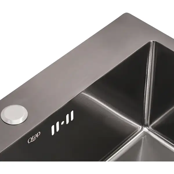 Кухонна мийка Qtap D5843BL Black 2.7/1.0 мм (QTD5843BLPVD10) (QTD5843BLPVD10) фото 6 Aquada.com.ua Кухонна мийка Qtap D5843BL Black 2.7/1.0 мм (QTD5843BLPVD10) (QTD5843BLPVD10) фото 6 Aquada.com.ua