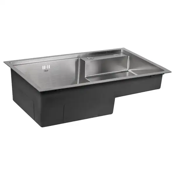 Кухонна мийка Qtap D7848-L Satin 3.0/1.2 мм (QTD7848L3012) (QTD7848L3012) фото 4 Aquada.com.ua