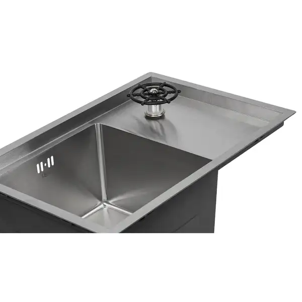 Кухонна мийка з кришкою та омивачем Qtap DC5638 Satin 3.0/1.2 мм (QTDC56383012) (QTDC56383012) фото 7 Aquada.com.ua