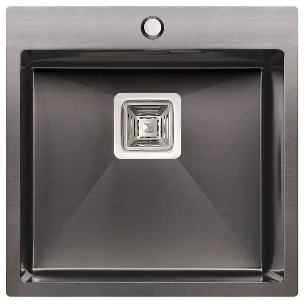 Кухонна мийка Qtap DK5050BL Black 2.7/1.0 мм (QTDK5050BLPVD2710) (QTDK5050BLPVD2710) фото 1 Aquada.com.ua