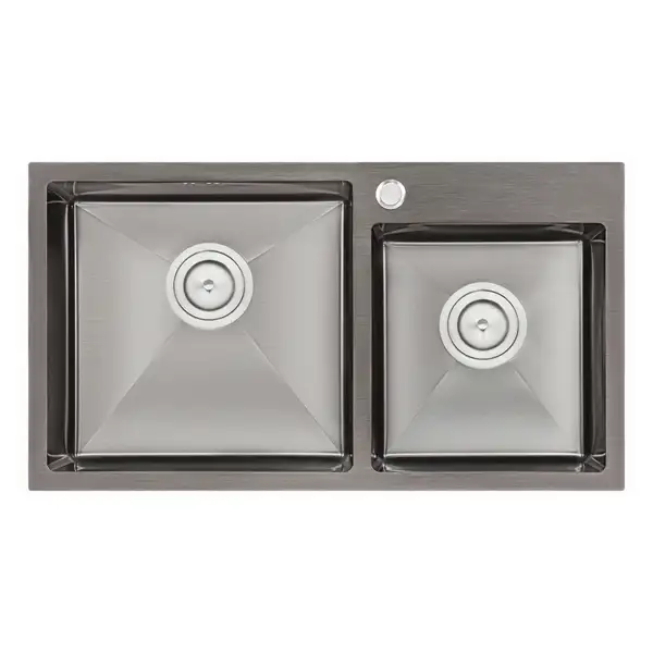 Кухонна мийка Qtap S7843BL Black 2.7/1.0 мм (QTS7843BRPVD10) (QTS7843BRPVD10) фото 1 Aquada.com.ua Кухонна мийка Qtap S7843BL Black 2.7/1.0 мм (QTS7843BRPVD10) (QTS7843BRPVD10) фото 1 Aquada.com.ua
