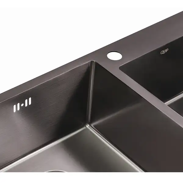 Кухонна мийка Qtap S7843BL Black 2.7/1.0 мм (QTS7843BRPVD10) (QTS7843BRPVD10) фото 6 Aquada.com.ua Кухонна мийка Qtap S7843BL Black 2.7/1.0 мм (QTS7843BRPVD10) (QTS7843BRPVD10) фото 6 Aquada.com.ua