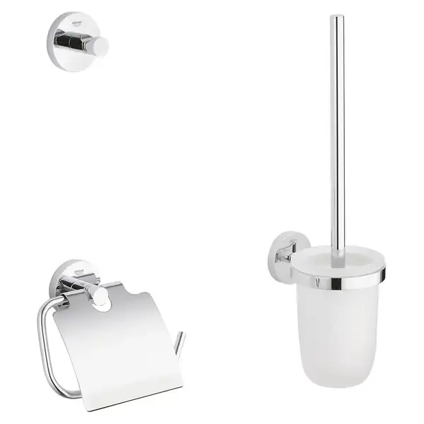 Набір аксесуарів 3 в 1 Grohe Essentials New (40407001) Набір аксесуарів 3 в 1 Grohe Essentials New (40407001)