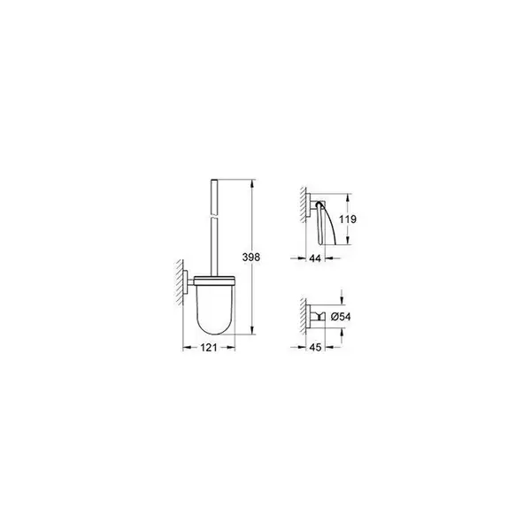 Набір аксесуарів 3 в 1 Grohe Essentials New (40407001) Набір аксесуарів 3 в 1 Grohe Essentials New (40407001)