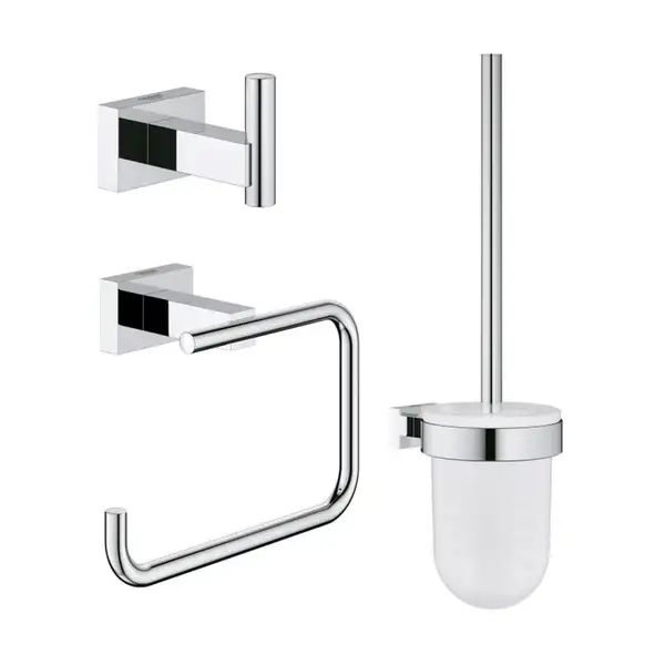 Набір аксесуарів 3 в 1 Grohe Essentials Cube New (40757001)