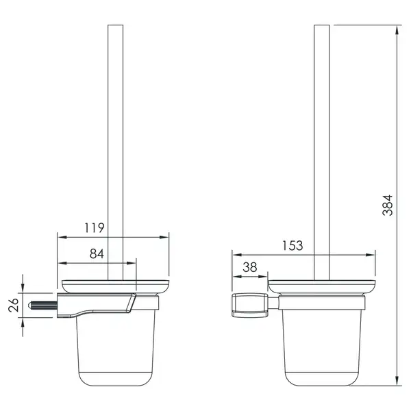 Набор аксессуаров 6-в-1 Imprese Grafiky (цвет - black nickel/стекло матовое) (GRAFIKY) фото 10 Aquada.com.ua