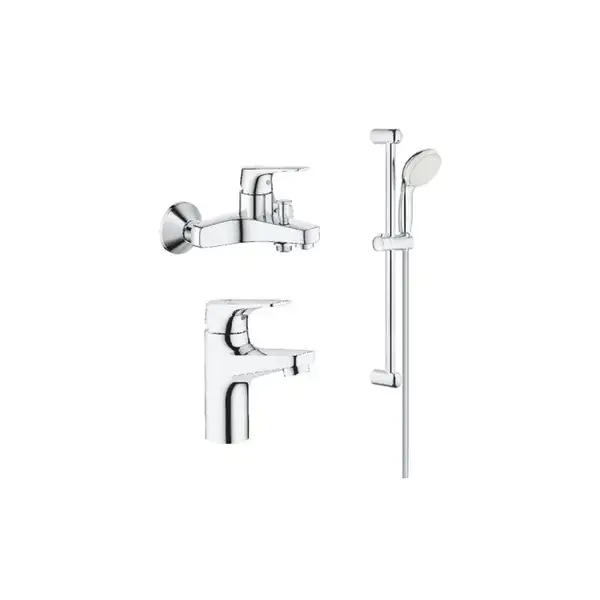 Grohe Комплект смесителей BauFlow 3 в 1 для ванной (121624S) (121624S) фото 1 Aquada.com.ua