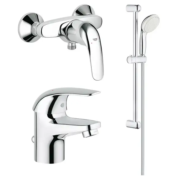 GROHE Набор смесителей для душа 3 в 1 Euroeco (123232S) GROHE Набор смесителей для душа 3 в 1 Euroeco (123232S)