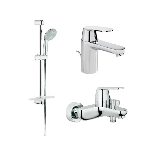 GROHE Набiр змiшувачiв Eurosmart Cosmopolitan 3 в 1, для ванни та душу (126111S) (126111S) фото 1 Aquada.com.ua