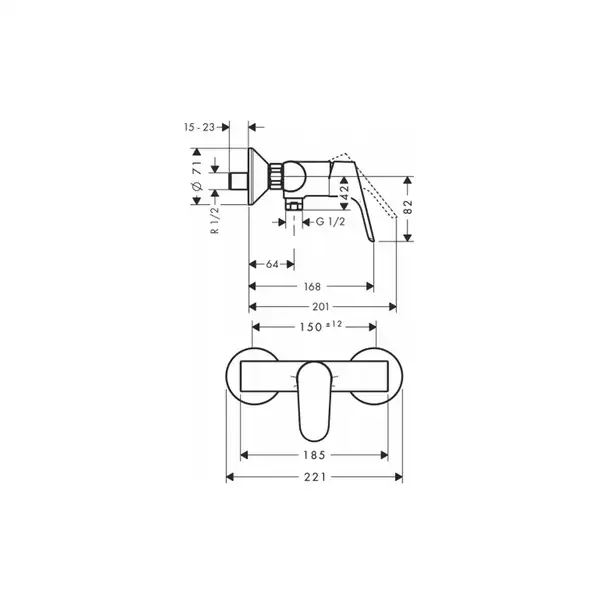 Набор смесителей для душа 3-в-1 Hansgrohe Focus (цвет - хром) (31662773) фото 3 Aquada.com.ua Набор смесителей для душа 3-в-1 Hansgrohe Focus (цвет - хром) (31662773) фото 3 Aquada.com.ua