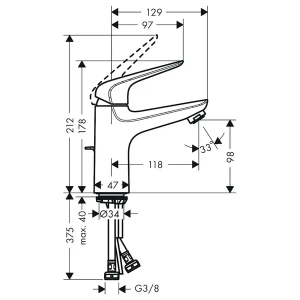 Набор смесителей для душа 3-в-1 Hansgrohe Novus/Crometta (цвет - хром) (71060112) фото 7 Aquada.com.ua