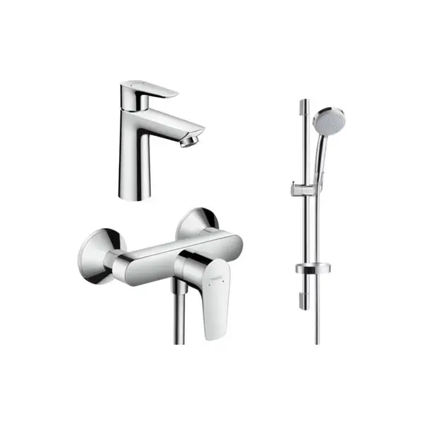 Набор смесителей для душа 3-в-1 Hansgrohe Talis E (цвет - хром) (71762773) фото 1 Aquada.com.ua Набор смесителей для душа 3-в-1 Hansgrohe Talis E (цвет - хром) (71762773) фото 1 Aquada.com.ua