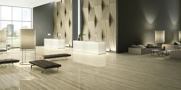 Плитка настенная Fiandre Marmi Maximum Travertino 150 х 75 см Lucidato (MML236715) фото 2 Aquada.com.ua