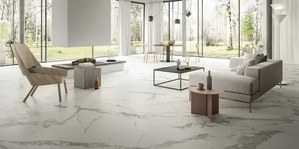 Плитка настенная Fiandre Marmi Maximum Calacatta Light 150 х 75 см Lucidato (MML406715) фото 2 Aquada.com.ua