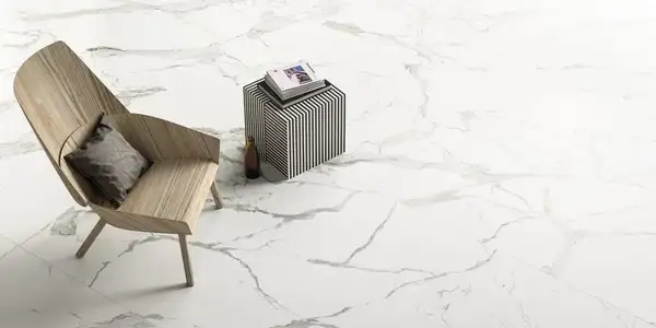 Плитка настенная Fiandre Marmi Maximum Calacatta Light 300 х 150 см Semilucidato (MMS4061530) фото 3 Aquada.com.ua