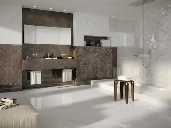 Керамогранит Mirage Jewels Bianco Statuario 60 х 60 см (9 мм) глянцевый (JW 01 LUC 60x60) фото 3 Aquada.com.ua