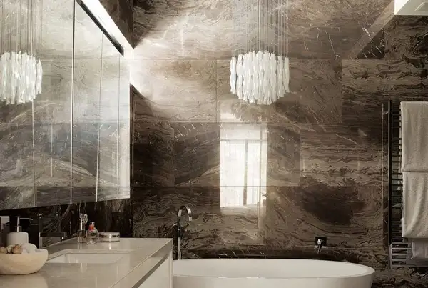 Напольная плитка Rex Ceramiche I Marmi di Rex Brown Luc 60 х 120 см (728974) фото 2 Aquada.com.ua