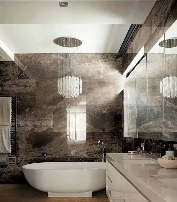 Напольная плитка Rex Ceramiche I Marmi di Rex Brown Luc 60 х 120 см (728974) фото 3 Aquada.com.ua