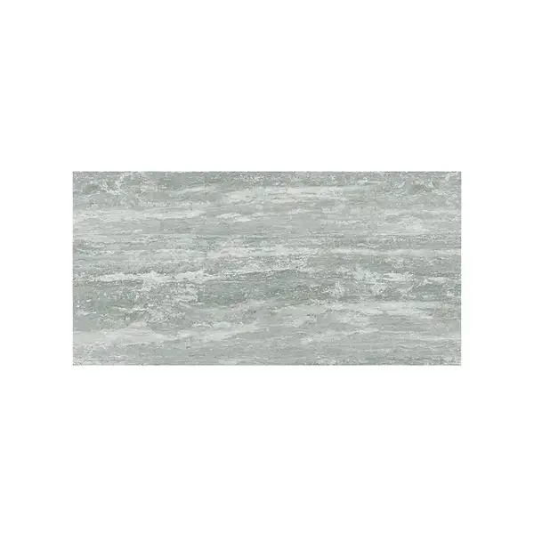 REX CERAMICHE Напольная плитка TRAVERTINO GREY GLOSSY 40X80 RET 40X80 (746719) фото 1 Aquada.com.ua