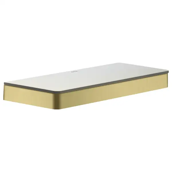Полочка 300 мм Axor Universal Accessories, матовая латунь/стекло матовое (42838950) фото 1 Aquada.com.ua Полочка 300 мм Axor Universal Accessories, матовая латунь/стекло матовое (42838950) фото 1 Aquada.com.ua