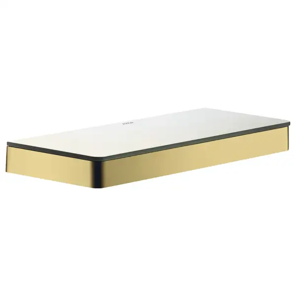 Полочка 300 мм Axor Universal Accessories, полированное золото/стекло матовое (42838990) фото 1 Aquada.com.ua Полочка 300 мм Axor Universal Accessories, полированное золото/стекло матовое (42838990) фото 1 Aquada.com.ua