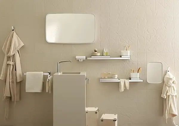 Полочка 150 мм Axor Universal Accessories, хром/стекло матовое (42840000) фото 2 Aquada.com.ua Полочка 150 мм Axor Universal Accessories, хром/стекло матовое (42840000) фото 2 Aquada.com.ua